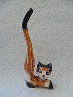 Статуетка кішка дерев'яна висота 20 см