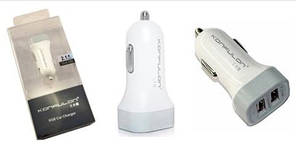 Автомобільний зарядний пристрій Konfulon C17 2 USB 2,1 А