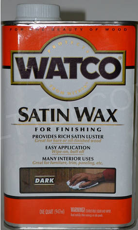 Віск для дерева та меблів Watco satin wax, 0.1 л, 0,25 л, 0,5 л, фото 3