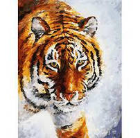 Картина за номерами Білосніжка «Тигр на снігу»