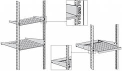 Стаціонарні полиці 19"