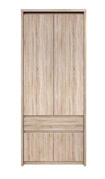Сучасна маленька розпашна дводверна 90 см шафа 4D1S для одягу без ручок у вітальню Нортон ВМВ Холдинг