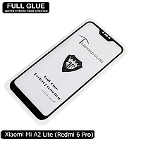 Захисне скло Full Glue Xiaomi Mi A2 Lite / Redmi 6 Pro (Black) - 2.5 D Повна поклейка