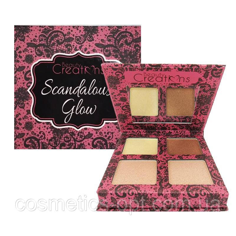Палітра хайлайтерів Beauty Creations Scandalous Glow Highlight Palette, фото 1