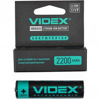 Аккумулятор Videx 18650-P + защита 2200mAh 3,7V Li-ion блистер 1х1шт