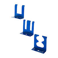 Металева панель для інструментів 58х120 см перфорована з кріпленнями 3 листи в комплекті для гаража, фото 5