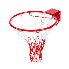 Баскетбольне кільце з сіткою (d кільця=45см, d труби=16мм)
