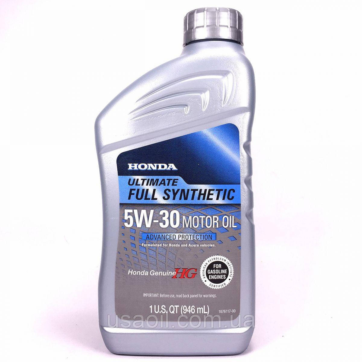 Качественные синтетическое моторное масло HONDA 5W-30 Ultimate Full ...