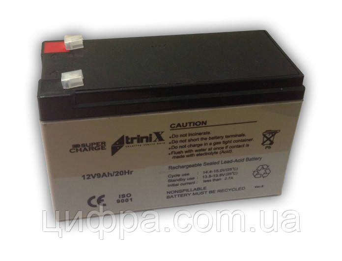 Акумуляторна батарея Trinix Super Charge 12V 9 Ah