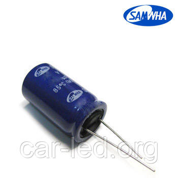 330mkf - 250v SD 22*41 SAMWHA, 85°C конденсатор електролітичний