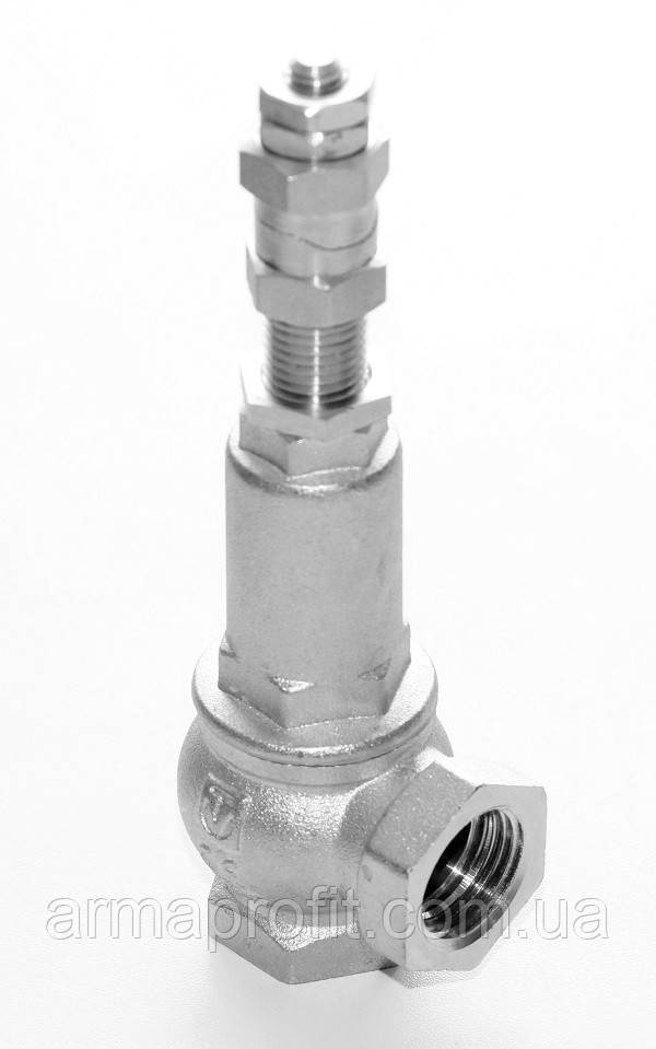 Клапан запобіжний латунний регульований VT.1831 VALTEC Ду25 Ру1-12