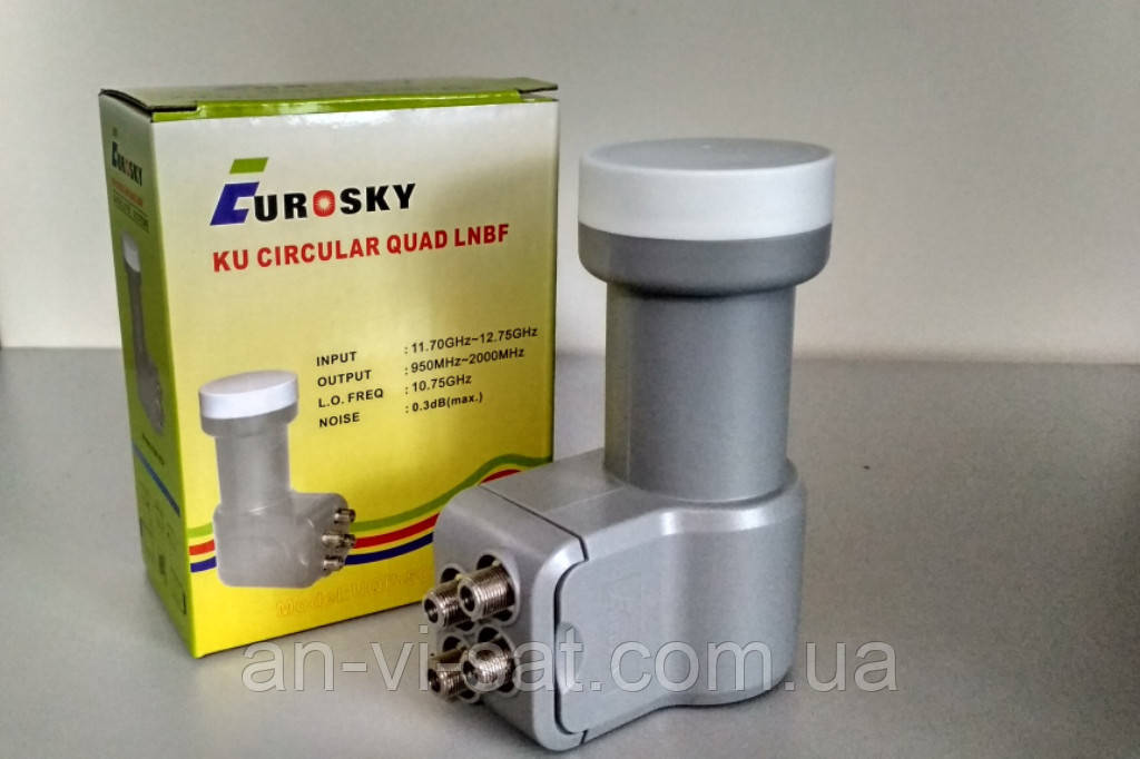 Спутниковый конвертер Eurosky Quad Circular UQP-5CP