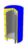 Аккумулирующий бак ЕА-00-350 Куйдич с утеплителем 60 мм, буферная емкость, теплоаккумулятор для отопления - фото 2 - id-p477163274