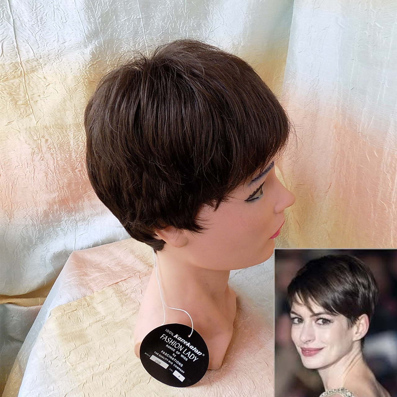 Перука коротка з термоволосся темно-шоколадний TR-KOLN-4, фото 1