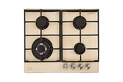 Варильна поверхня газ кремового кольору слонова кістка, чотири функціональні конфорки Luxor EG 740 Німеччина