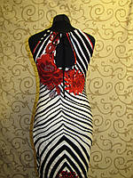Літнє жіноче трикотажне плаття з оригінальним принтом пр-во Ачоса, 46р.