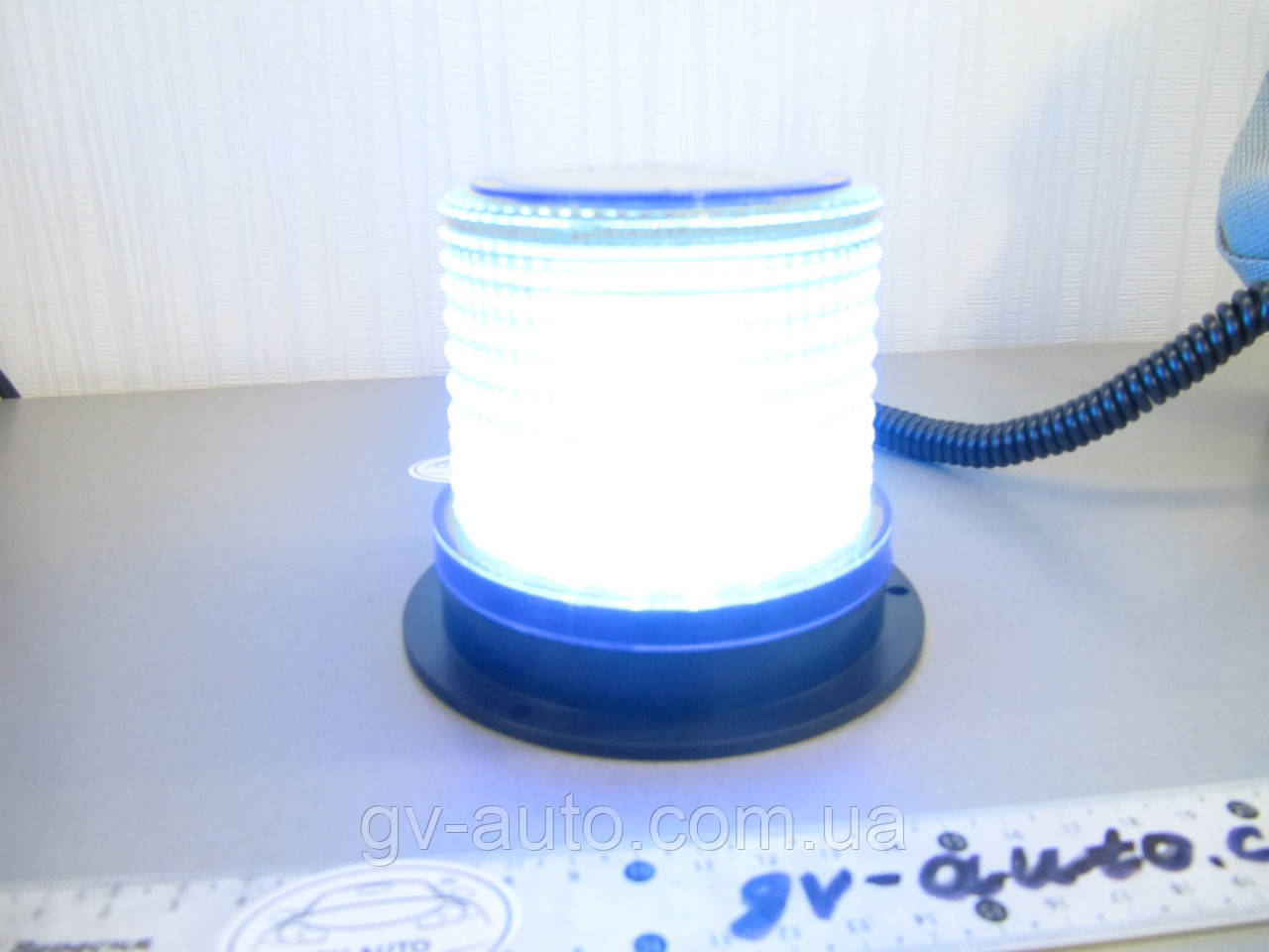 Проблесковый маячок LED RD 13 синий на магните 10-30 В. - фото 3 - id-p9200807