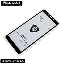 Захисне скло Full Glue Xiaomi Redmi 6A (Black) - 2.5 D Повна поклейка