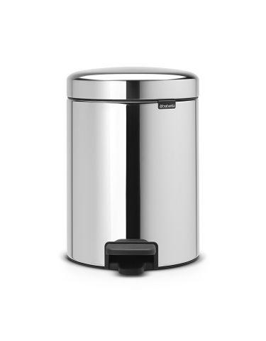 Відро для сміття Brabantia Pedal Bin 5 л Brilliant Steel (112621)