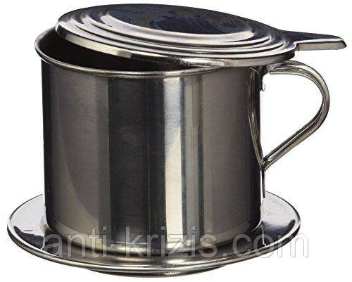 Прес-фільтр для приготування натуральної меленої кави "по-в'єтнамськ" No7, 100 мл., фото 1