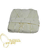 Халат жіночий довгий однотонний із капюшоном, фото 2