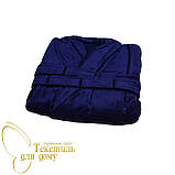 Халат жіночий довгий однотонний із капюшоном, фото 3