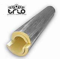 Утеплитель для труб в защитном покрытии из фольгопергамина (фольгоизола) - Ø 133/40 мм