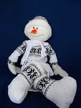 Сніговик новорічний, висота 1 м.