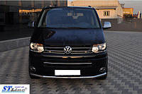 Нижняя одинарная губа Volkswagen T5 рестайлинг 2010-2015 (Фольцваген T5)