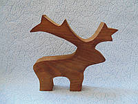 Статуэтка деревянная олень 15*15 см