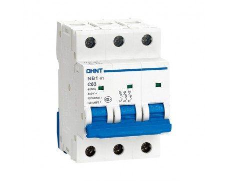 Автомат NB1-63 3P 6A 6кА х-ка D (DB) (CHINT)