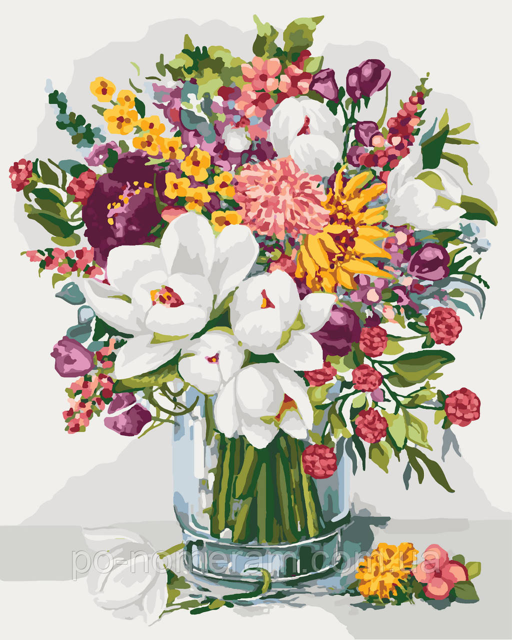 Акційна Розмальовки за номерами Ідейка Аромат літа (KHO3018) 40 х 50 см, фото 1