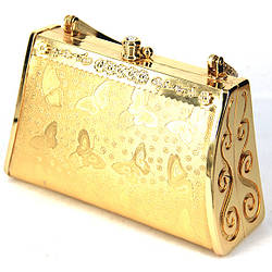 Модний клатч золотий S06