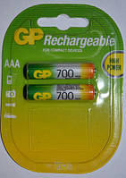 Аккумулятор ААА, GP НR-03 700mAh Ni-MH блистер 1х2шт /2/20шт.