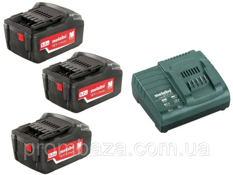 Базовий комплект Metabo 5.2 А·год, 18 В