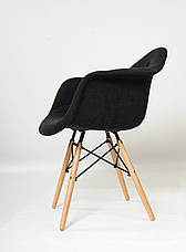 Крісло в скандинавському стилі Leon Soft віскоза Onder Mebli, колір антрацит К-8, фото 2