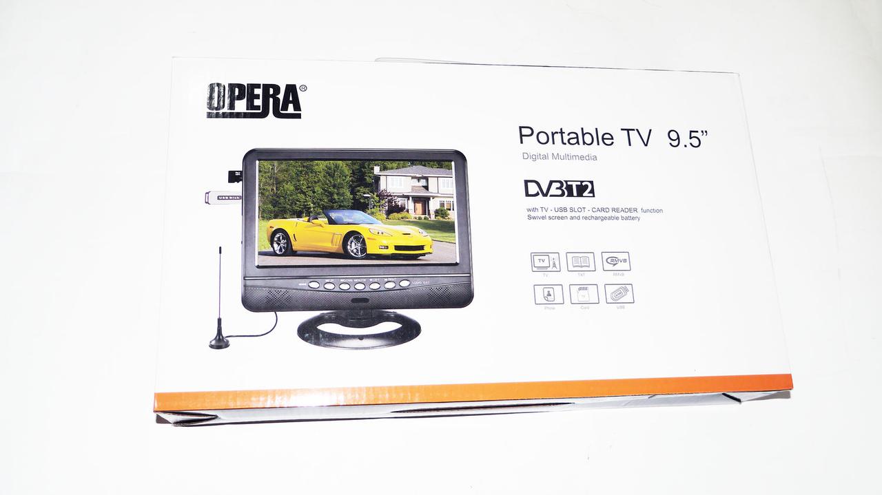 9,5" TV Opera 901 Портативный телевизор с Т2 USB SD - фото 2 - id-p761196186