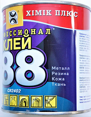 Багатофункціональний контактний клей для різних матеріалів 88 CR 2402 0,8л / 0,620гр, фото 2