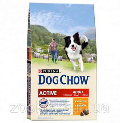 Purina Dog Chow Active Сухий корм для активних собак з куркою 14 кг