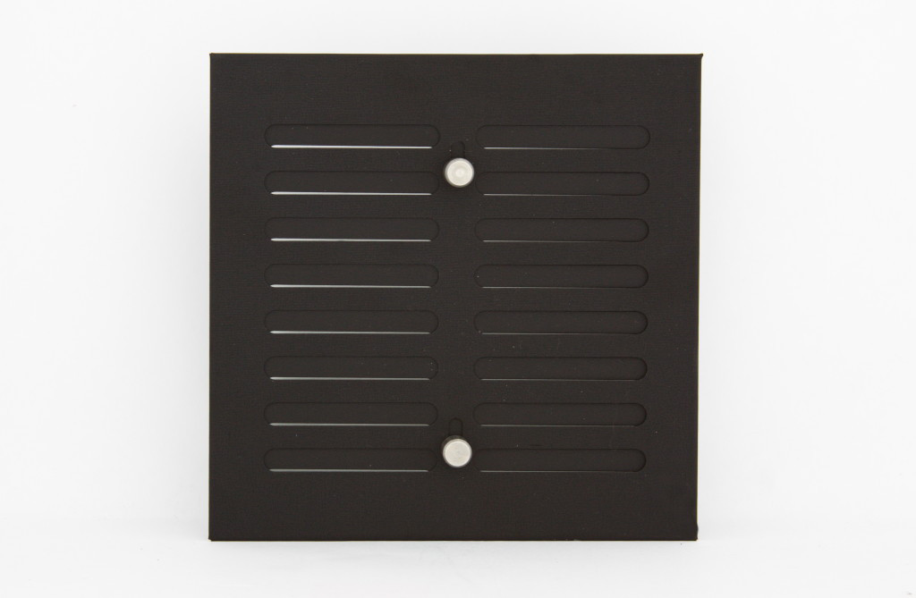 Решітка вентиляційна 17х17 чорна з регулюванням, фото 1