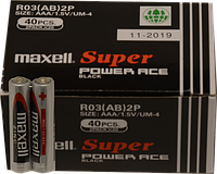 Батарейка MAXELL AAA R03 2PK SHRINK,40 шт