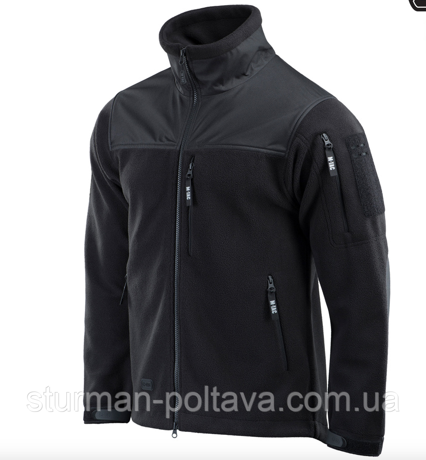 Куртка флісова поліцейська тактична Alpha Microfleece Gen.II Black M-TAC розмір L