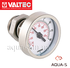 Термометр заглибний Valtec DN 1/2" з заглибною гільзою та різзю VT.0617.0.0
