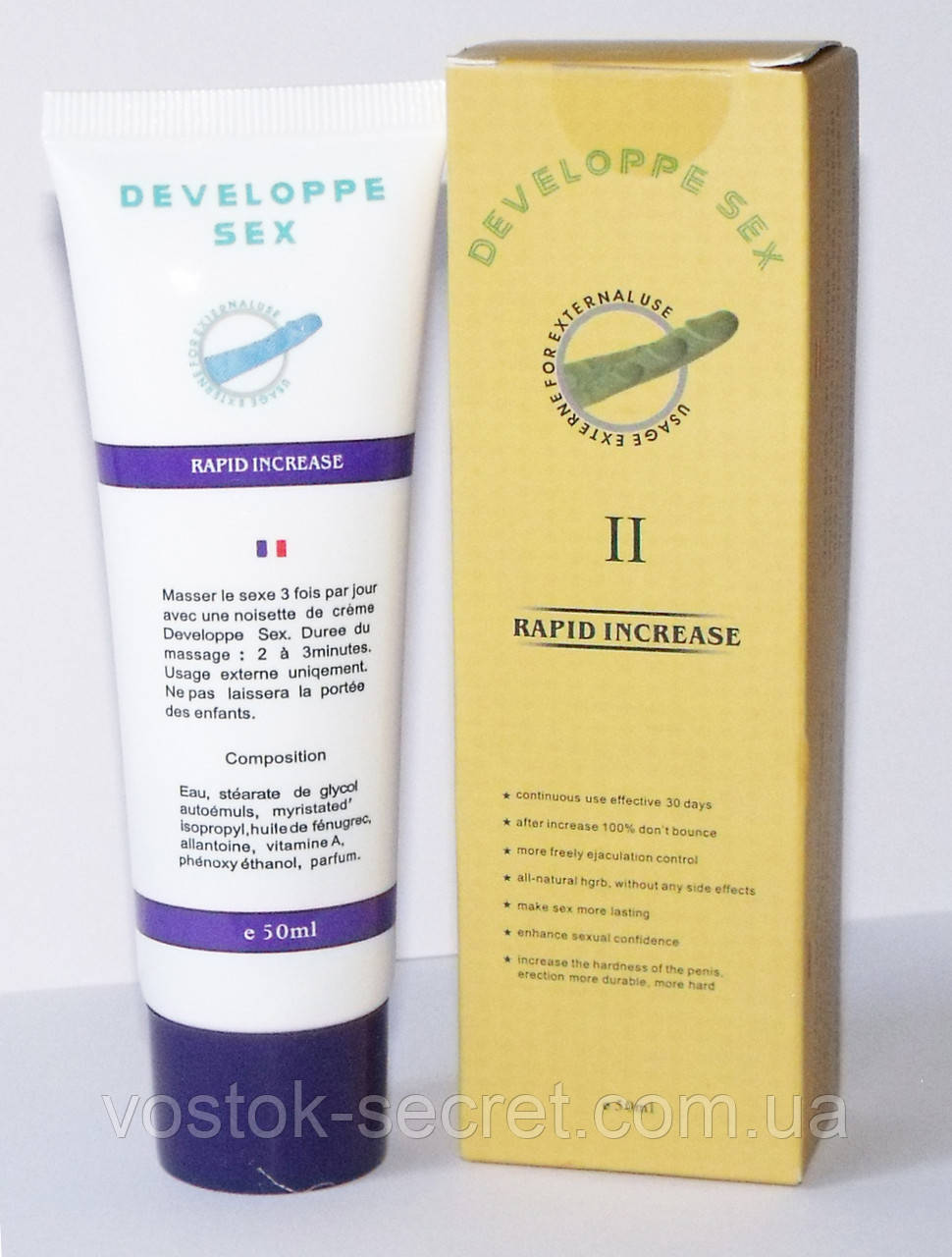 Крем для збільшення члена Developpe Sex 2, 50ml
