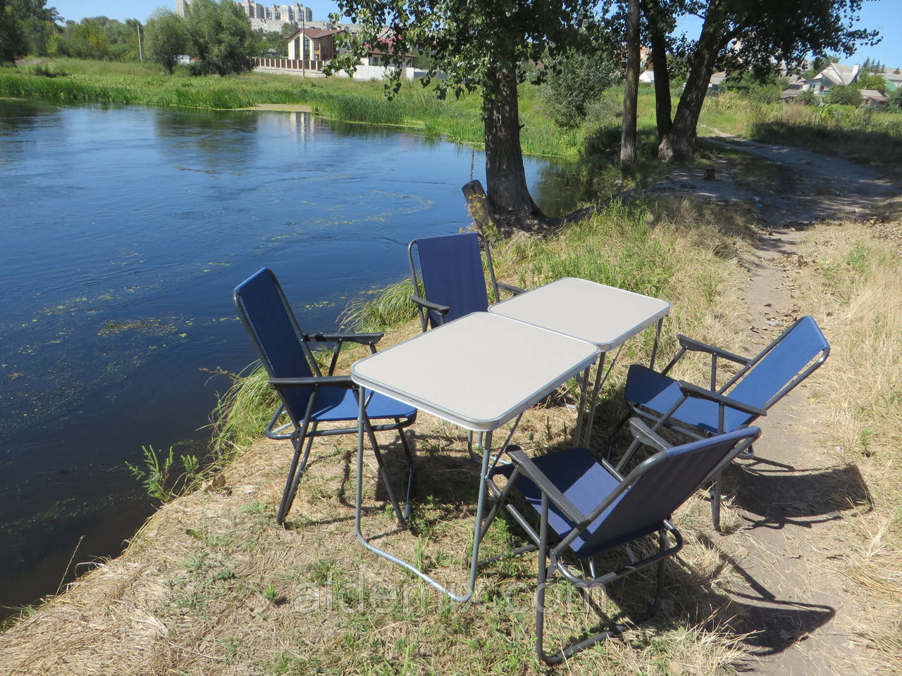 Складаний комплект меблів "Комфорт K2+4с" для пікніка (2 столи + 4 крісла), фото 1