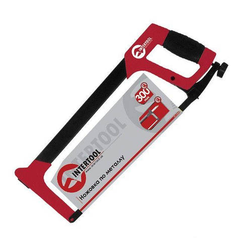 Ножовка по металу 300мм, алюмінієва рукоятка Intertool HT-3304, фото 1