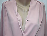 Костюм брючний жіночий, рожева блуза та чорні штани, Туреччина, фото 6