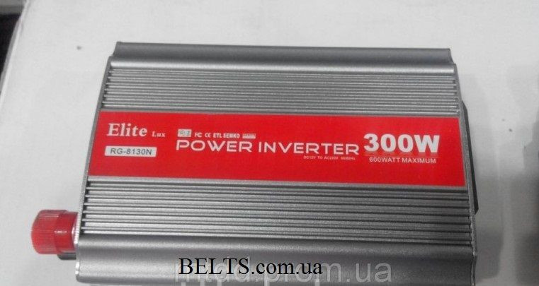 Автомобільний інвертор Power Inverter ELITE lux 12/220v 300 W, перетворювач струму Павер Інвертер Еліт Люкс 3