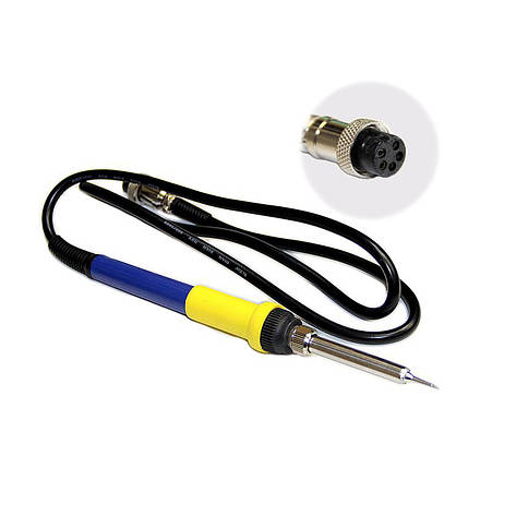 Паяльник до станції KADA 852D+/8582D+/2009D+/936/937/938/939/2018D+ "мама" жовто-синій, фото 1