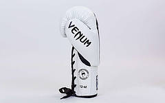 Боксерські шкіряні рукавички VENUN GIANT на шнурівці, фото 2